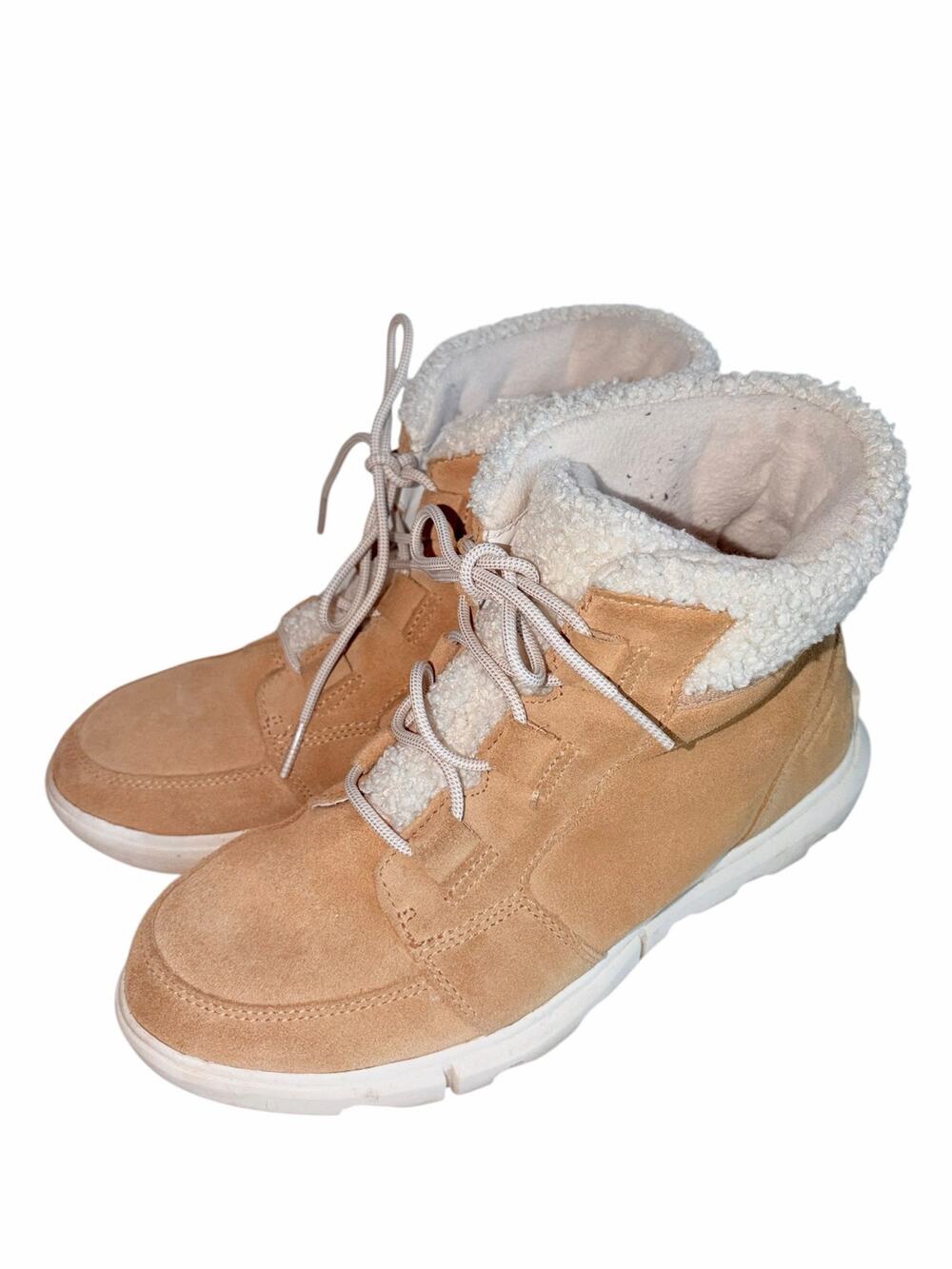 Sorel Explorer Next Carnival Cozy Waterproof Winter Boots Canoe Beige Women 10
